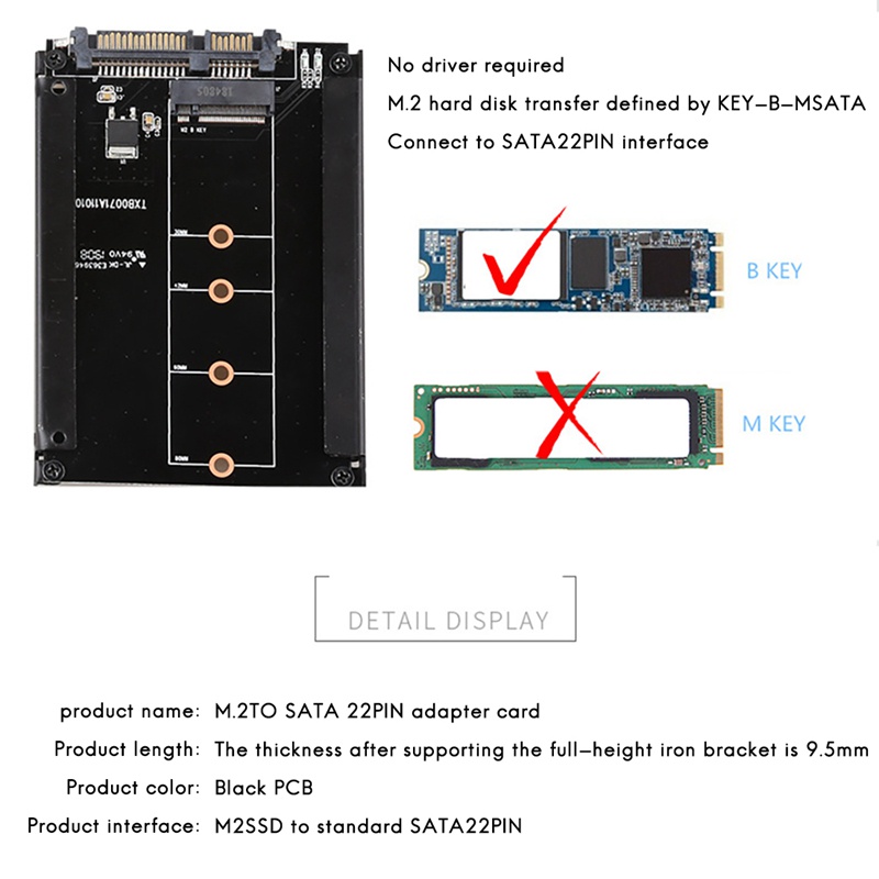 thumbnail image 2 of Pcie Nvme Adapter M.2 To SATA3.0 Adapter Card, 6Gbps M.2 PCIE To SATA Pcie Sata Expansion Card 2 of 13