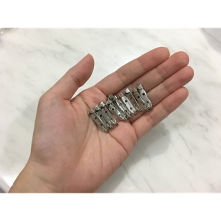 10pcs./set silver brooch เข็มกลัดมีแป้นสีเงิน