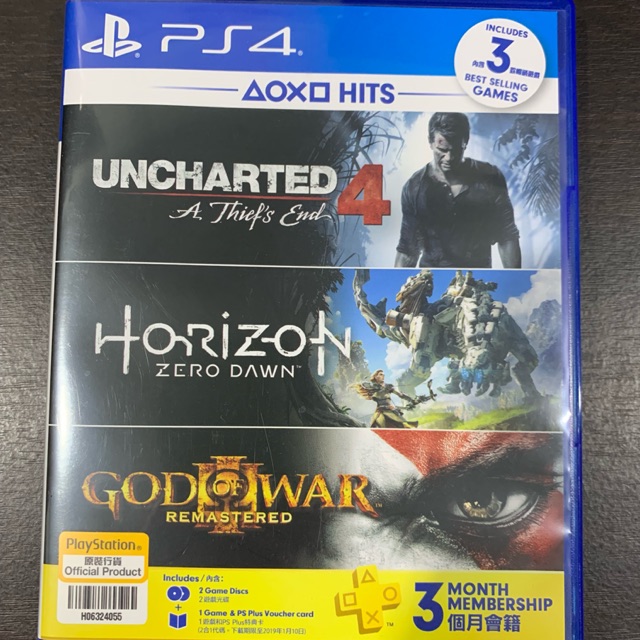 🎉แผ่นเกมส์PS4 มือสองสุดคุ้ม‼️ แผ่นสุดท้าย🚨 Horizon zero dawn กับ Uncharted4 2แผ่นในกล่องเดียว