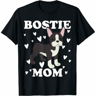 เสื้อยืดผ้าฝ้ายพิมพ์ลายขายดี เสื้อยืด พิมพ์ลาย Good Bostie mom mummy Mothers Day สไตล์คลาสสิก สําหรับผู้หญิง และผู้ชาย