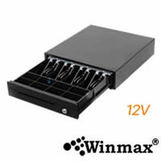 ลิ้นชักเก็บเงิน Cash Drawer เก็บธนบัตร 4 ช่อง เหรียญ 8 ช่อง 12V