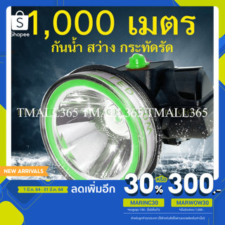 ไฟฉายคาดหัว LEDแรงสูง NB-353 สปอตไลท์ กันน้ำ ลุยฝน แสงขาวเหล…