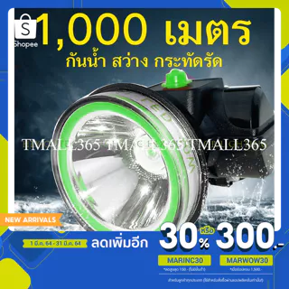 ไฟฉายคาดหัว LEDแรงสูง NB-353 สปอตไลท์ กันน้ำ ลุยฝน แสงขาวเหลือง ชาร์จไฟบ้าน แบตเตอรี่ทนทาน คาดศรีษะ