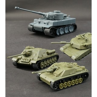 โมเดลรถถังสงครามโลก 4D Model Tank บล็อกโมเดลรถถังประกอบ