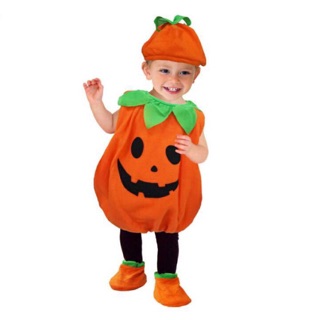 พร้อมส่ง T0006 Halloween Baby ชุดฟักทอง ชุดฟักทองเด็ก ชุดฮาโลวีน ชุดฮาโลวีนเด็ก ชุดแฟนซี Little Pumpkin Costume baby