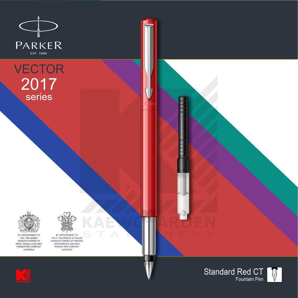 ปากกาหมึกซึม Parker Vector Standard Red CT