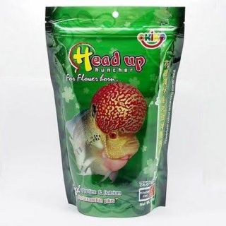 อาหารปลาหมอสี เร่งโหนก, OKIKO Head Up huncher for flower horn, 500 g