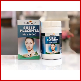 Healthway Sheep Placenta MAX 50000 mg. รกแกะเม็ดเข้มข้น บรรจุ 100 เม็ด