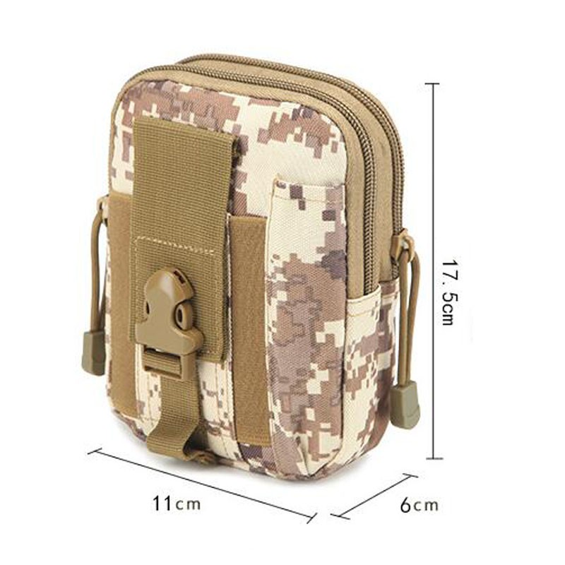 Molle กระเป๋าคาดเอว คาดเอว ใส่โทรศัพท์มือถือ สําหรับเดินป่า ตั้งแคมป์