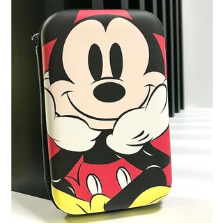 MICKEY MOUSE กล่อง กล่องเก็บสายชาร์จ  กล่องเก็บpwb มิคกี้  กล่องเก็บหูฟัง   XL ลาย  แดง  มิคกี้เมาส์ งานดี eva MANOPNEST