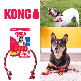 Kong Dental with Rope ของเล่นสัตว์เลี้ยง