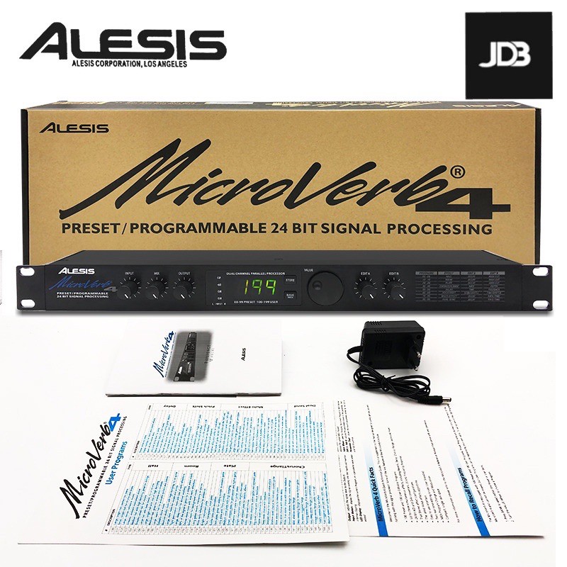 Alesis MicroVerb 4 โปรเซสเซอร์ Digital Reverb และ Multi-Effects