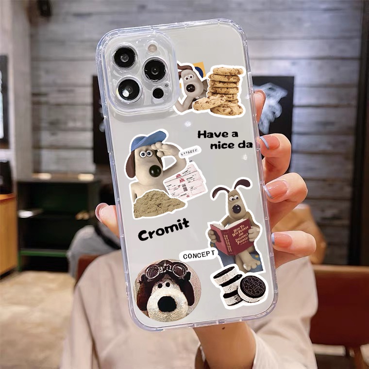 เคสโทรศัพท์มือถือแบบนิ่ม ใส ลายสุนัขน่ารัก สําหรับ iPhone 14 15 Pro Max 13 mini 11 12 Pro XS Max X 6S 7 8 Plus SE3 XR 12mini
