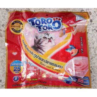 toro ขนมอมวเลีย รสทูน่าแซลมอล ซองละ 15g 25ซอง