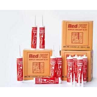 กาวอะคริลิค ซีแลนท์ แด๊ฟ acrylic sealant red fox b211 ขนาด หลอดละ  29 บาท