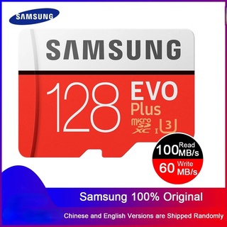 SAMSUNG New Micro SD Memory Card EVO+ 128GB 64GB 32GB 95MB/s 100MB/s C10 SDHC SDXC U1 U3 TF Card Cards 100% Original