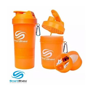 HealthyClick กระบอกเชคเกอร์ กระบอกเชคเวย์โปรตีน Smartshake Bottle