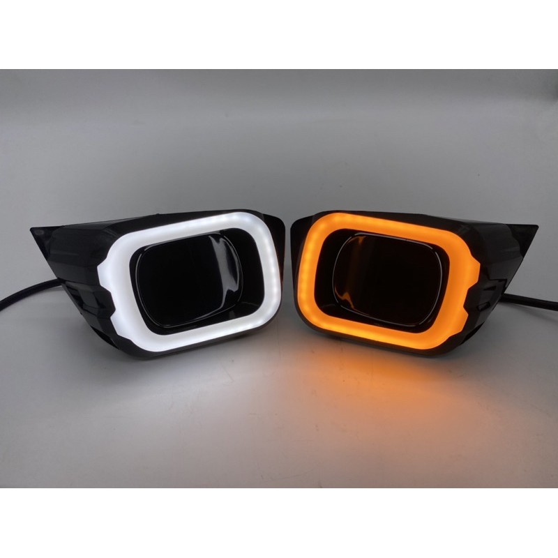 Ford Ranger T8 ไฟตัดหมอก DRL Day Light LED Light Bar พร้อมสัญญาณ LED Daylight Foglamp LED