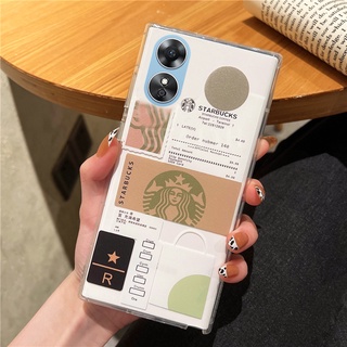 เคสโทรศัพท์มือถือนิ่ม แบบใส กันกระแทก ลายดอกไม้ แฟชั่น สําหรับ OPPO A17K A17 A77S A77 5G A57 4G A17K A17 2022