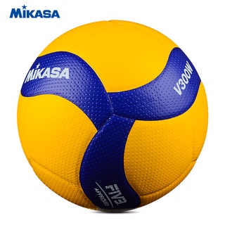 Official FIVB Mikasa ลูกวอลเลย์บอล V300W หนัง PU ไซซ์ 5