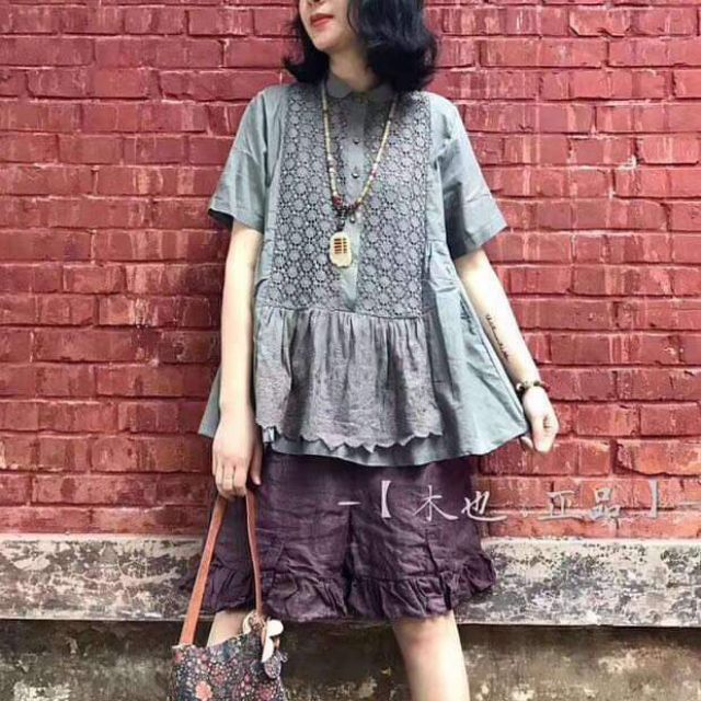 🍒เสื้อผ้าฝ้าย งานญี่ปุ่น แบรนด์ Muye ของใหม่💯🍒