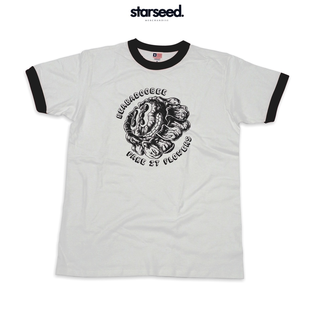 BEABADOOBEE - FAKE IT FLOWERS - เสื้อยืด RINGER