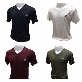 เสื้อยืดชาย เสื้อยืดคอวี เสื้อยืดสีพื้น ใส่สบายเหมาะเหมาะกับหน้าร้อน