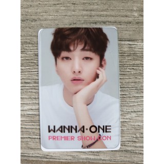 โฟโต้การ์ด การ์ดใส ยูนจีซอง Yoon Jisung คอนเสิร์ต WANNA ONE Premiere Fancon Concert Transparent Photo Card