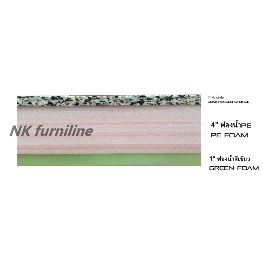 NK_Fur ที่นอน3.5ฟุตหนา6นิ้ว ยางPE Mattress 3.5feet,thickness 6inches