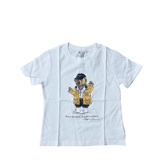 เสื้อยืด Polo Ralph Lauren Rain Coat Bear Cotton Jersey Tee (baby boy) 24 month ของแท้ 100%