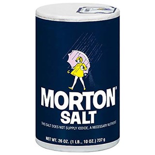 มอร์ตันเกลือผสมไอโอดีน 737กรัม Morton iodized salt 737 grams