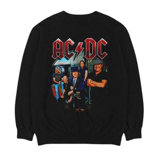 Ac DC - วงกลมวงกลม | เพลง CREWNECK | เสื้อกันหนาว BAND | Unisex | เพลงเมอร์ช | ร็อคคลาสสิก | Ac / dc