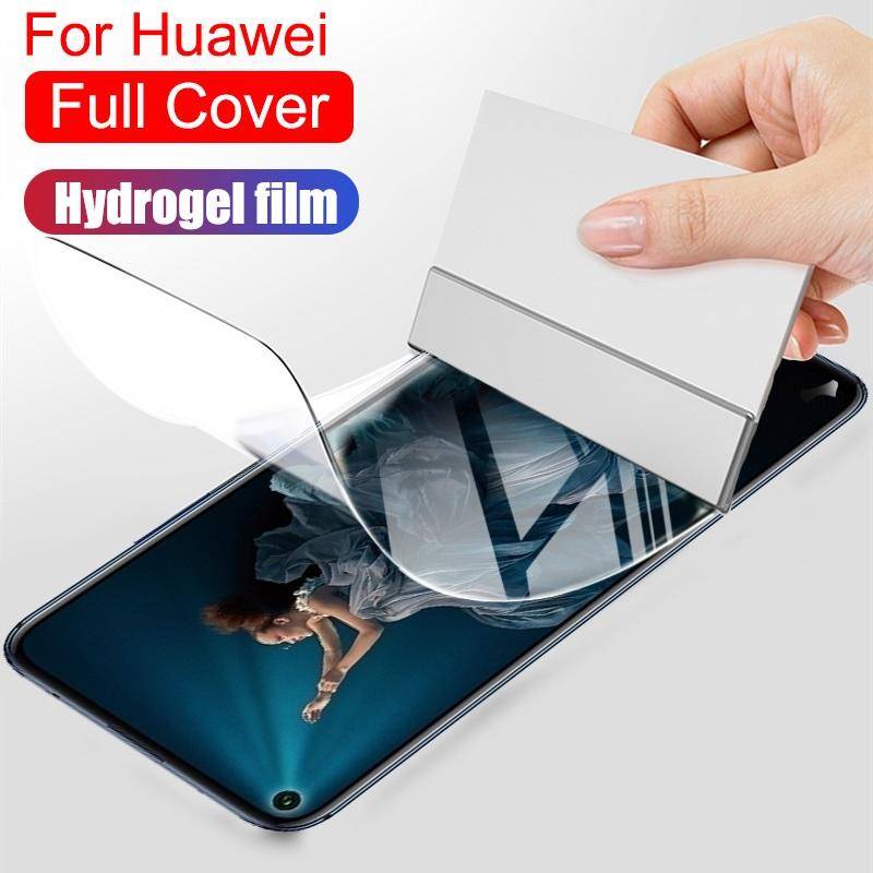 1000D Clear Hydrogel ฟิล์ม Huawei Y7A Y7p Y6p Y5p 2020 Y9s Y6s Y9 Prime 2019 Nova 7i 7 Pro SE 5T 3i 