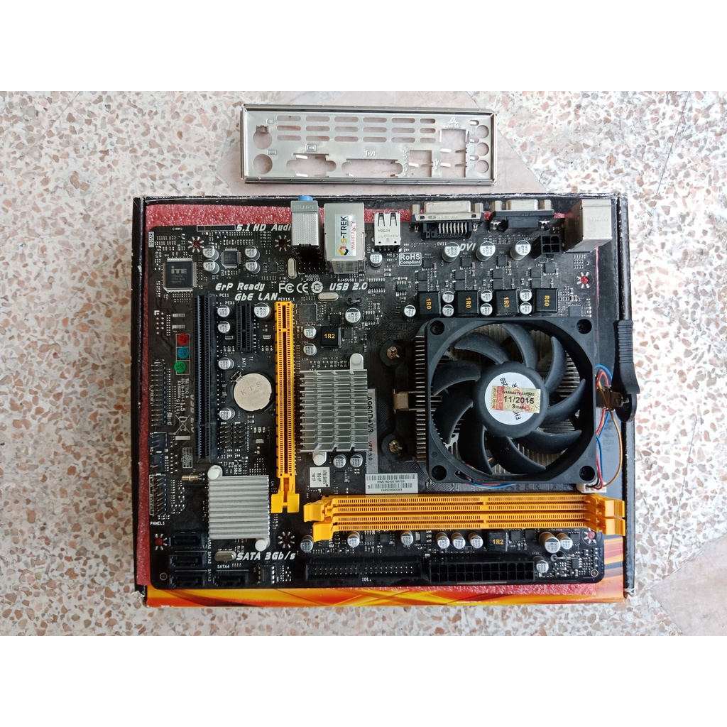MB BIOSTAR A960D+V3 พร้อม CPU AMD Athlon II X3 455 (AM3)