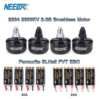 Mt 2204 2204 2300 Kv มอเตอร์ Brushless And Favoritee Blheli - S 20 A 30 A 2-6 S Esc สําหรับหุ่นยนต์ Eachine Emax Geprc Diy