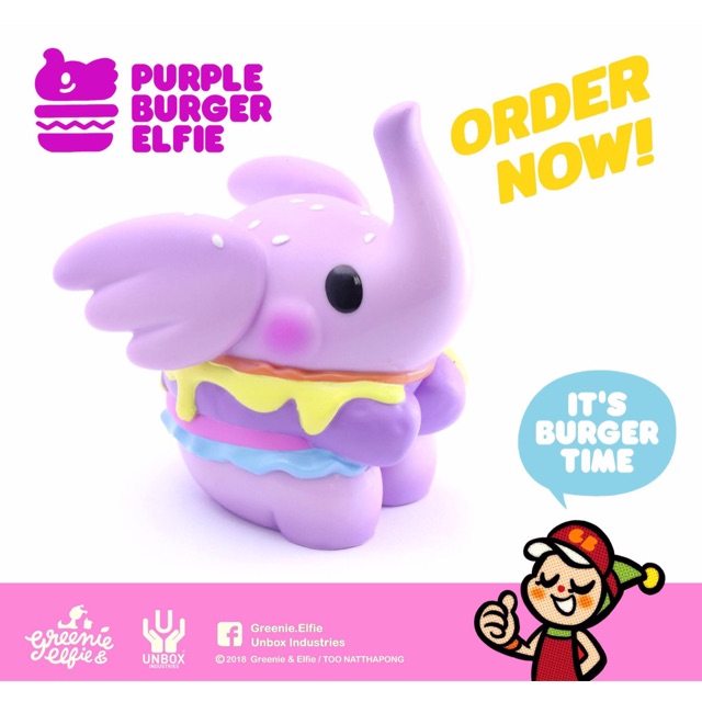 Mini Burger Elfie PURPLE ver.