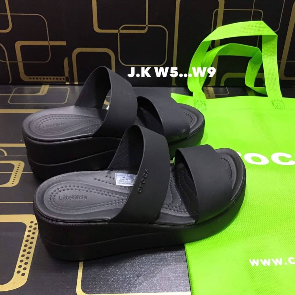 CROCS Brooklyn Mid รองเท้าส้นสูงผู้หญิง หนุมๆไส่สบาย มีหลายสี ไซส์ W5--W9🚛พร้อมส่ง🚛