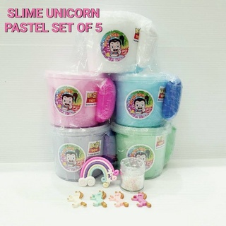 สไลม์ยูนิคอร์นพาสเทล ปาป้าภา Slime Unicorn Pastel 100 Set Exclusive PAPAPHA X LEOTOYSTORE LIMITED EDITION ไร้สารอันตราย