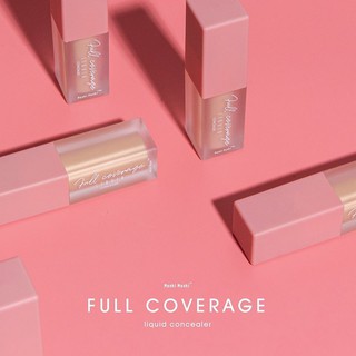 Full Coverage Liquid Concealer คลอซิลเลอร์ แพ็คเกจและราคาน่ารักมั๊กๆ บางเบา แต่ปกปิด ไม่หนักหน้า 3สี