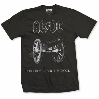 เสื้อยืดวินเทจ - Ac Dc สําหรับผู้ที่กําลังจะร็อคเสื้อยืดสีดําของผู้ชาย