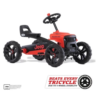 BERG - Jeep® Buzzy RUBICON  ลิขสิทธิ์แท้ 100% รถโกคาร์ทออฟโรด สวย เท่ แข็งแรง ทนทาน ผจญภัยลุยมันส์ ตัวรถสีแดง-ดำโดดเด่น