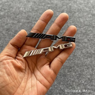 โลโก้ AMG Mercedes-Benz ชิ้นงานโลหะ ขนาด 7.5x1cm