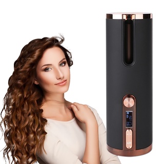 SaLorie Salorie cordless automatic hair curler usb rcechargeable curling iron curls waves lcd display ceramic curly rotating curling wave styer D00240