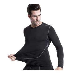 เสื้อออกกำลังกายแขนยาว เสื้อรัดกล้ามเนื้อ Long-Sleeved Quick-Drying Compression