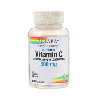 Solaray, Buffered Vitamin C with Bioflavonoid Concentrate, 500 mg