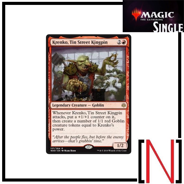 [MTG][Single][WAR][J25] Krenko, Tim Street Kingpin ระดับ Rare [ภาษาอังกฤษ]