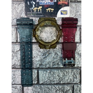 Bnb CUSTOM GA700 JELLY RASTA + BUCKLE JAPAN + บาร์สปริง 2 ชิ้น สําหรับ GSHOCK