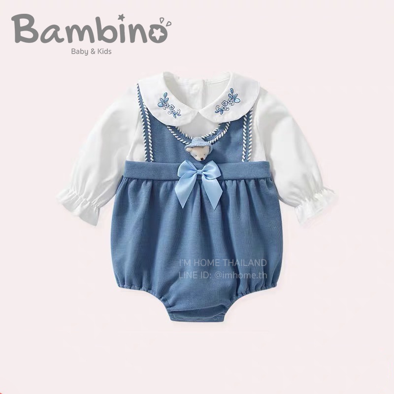 Bambino ชุดบอดี้สูทเด็กทารกผู้หญิง ชุดจั๊มสูทเด็กทารกผู้หญิง ชุดเด็กอ่อน ชุดเด็กแรกเกิด Baby Bodysuits Jumpsuits