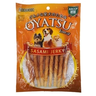 OYATSU (โอยะสึ) ไก่สไลด์นิ่ม/ไก่พันสติ๊กรสชีส/พันหนังนิ่ม/ไก่+ปลาพันสติ๊กรสชีส ขนมสำหรับสุนัขทุกสายพันธุ์