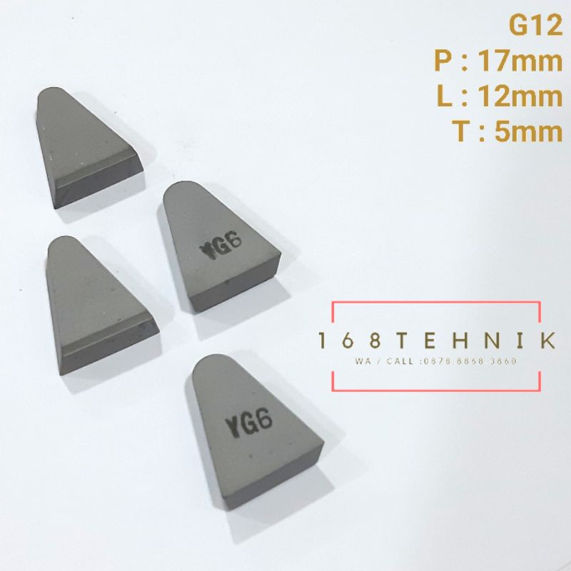 MATA WIDIA G12 BIT / WIDIA YG6 G12 BETEL / WIDIA YG-6 G12 CARBIDE CHISEL / ดอกคาร์ไบด์ Widia Tungste
